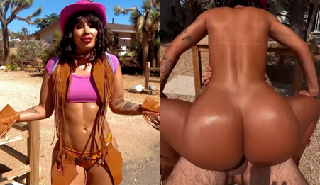 |Annabgo Riding Dick While Getting Fucked