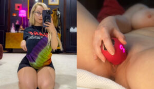 |Bigtittygothegg Playing With A Lubricated Vibrator